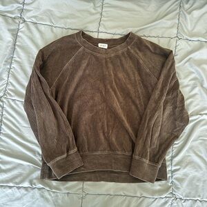 Leset brown corduroy sweatshirt